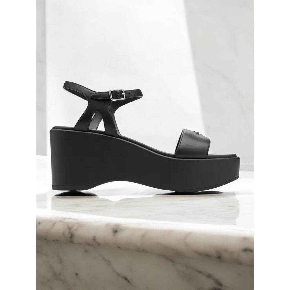 NWT Coach CZ161 Gale Leather Wedge Sandal Size 9B - Picture 3 of 9